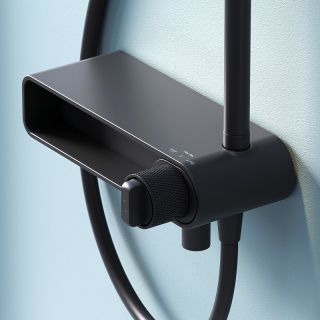 Душевая система AM.PM X-Joy F0785A722 Черная матовая